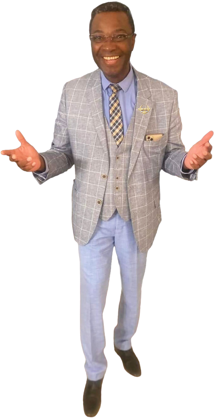 Omar Diawara en arrière-plan